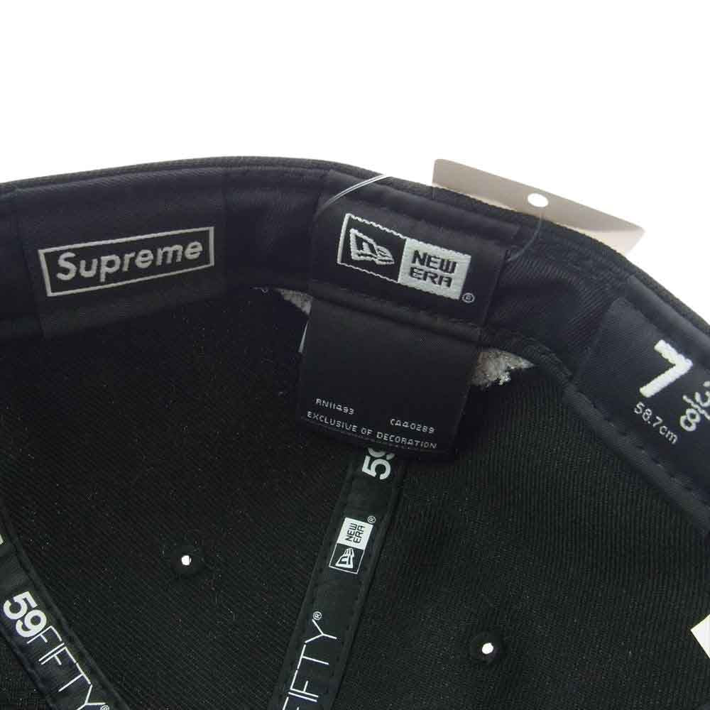 Supreme シュプリーム 21AW × NEW ERA Undisputed Box Logo Fitted ニューエラ BOX ロゴ ベースボールキャップ ブラック系【美品】【中古】