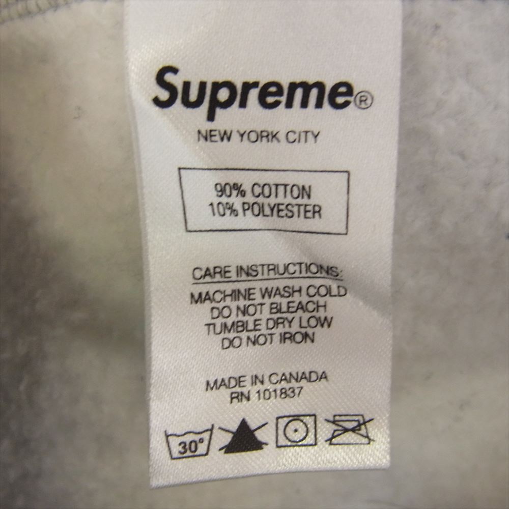 Supreme シュプリーム 18AW Water Arc Hooded Sweatshirt ウォーター アーチロゴ スウェット パーカー ヘザーグレー グレー系 S【中古】