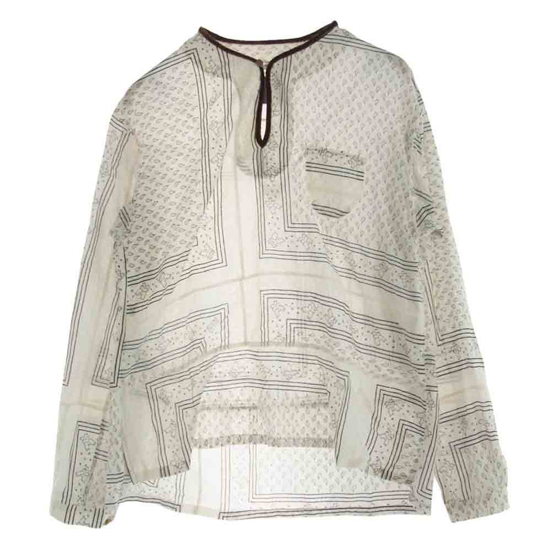 VISVIM ビズビム 121205011010 ICT PO tunic チュニック プルオーバー 長袖 シャツ ホワイト系 2【中古】