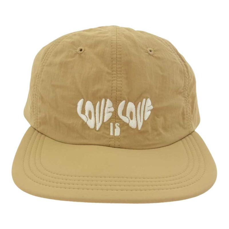 ガーベッジ SOFT BRIM 6 PANEL CAP  LOVE ソフトブリム 6パネル キャップ ベージュ系【極上美品】【中古】