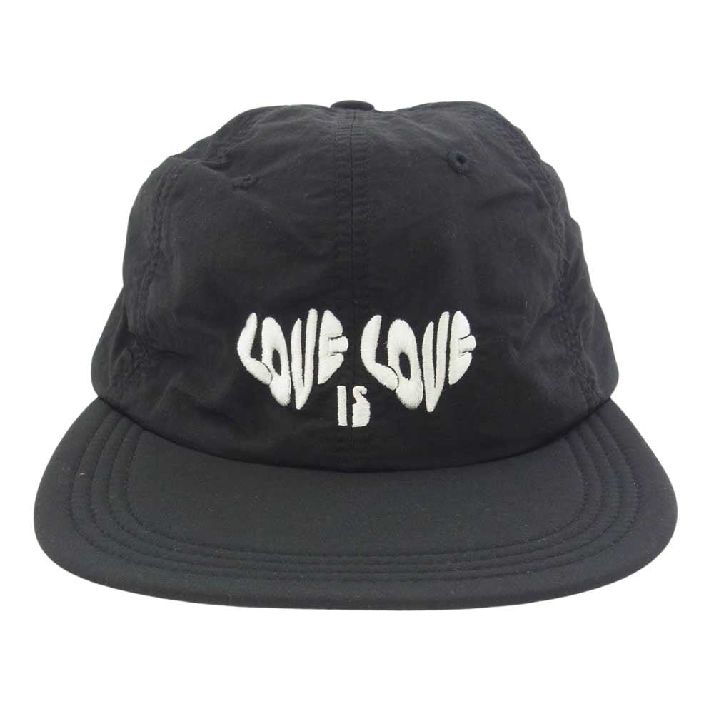 ガーベッジ SOFT BRIM 6 PANEL CAP  LOVE ソフトブリム 6パネル キャップ ブラック ブラック系【極上美品】【中古】
