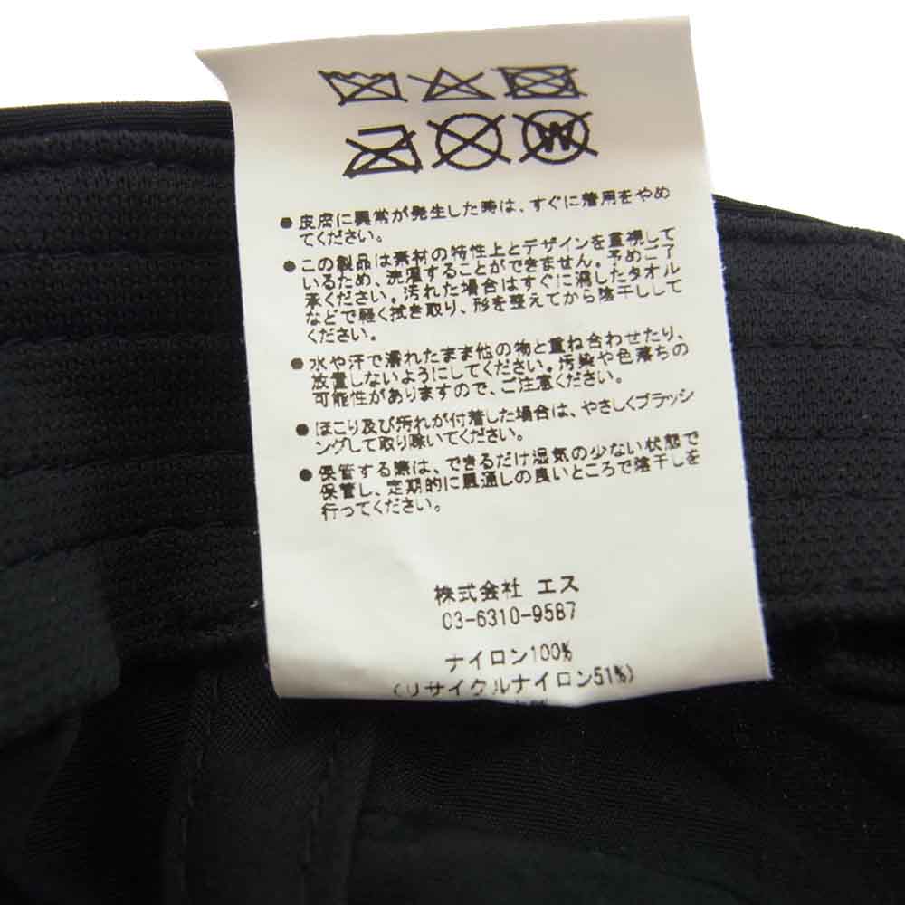 ガーベッジ SOFT BRIM 6 PANEL CAP MOTTO ソフトブリム 6パネル キャップ ブラック系【極上美品】【中古】