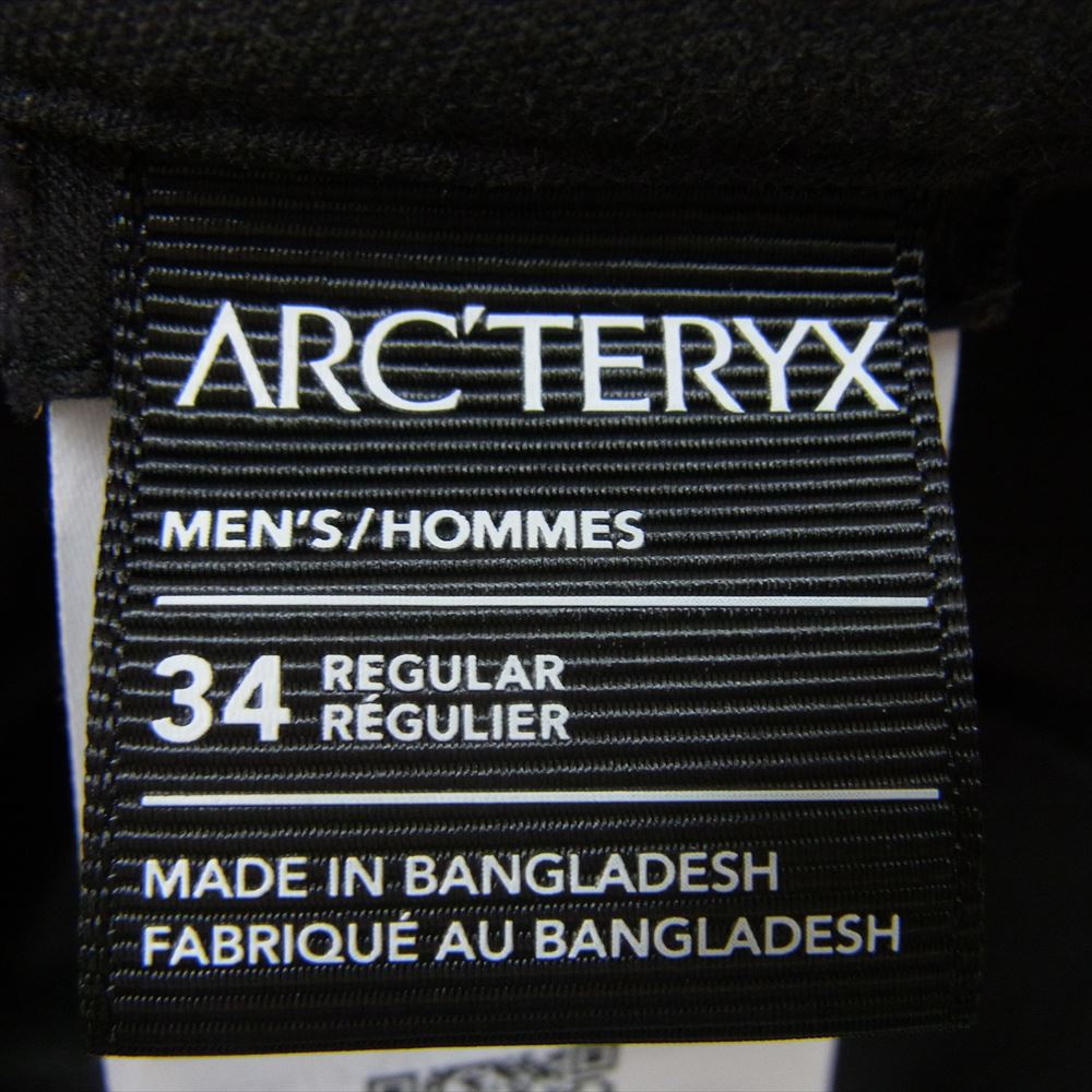 ARC'TERYX アークテリクス X000009316 Cronin Cotton Pant クロニン コットン パンツ ブラック系 34【中古】