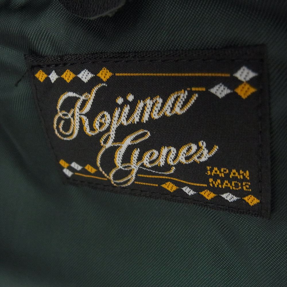 KOJIMA GENES 児島ジーンズ レザー シングル 襟付き ライダーズ ジャケット ブラック系 M【中古】