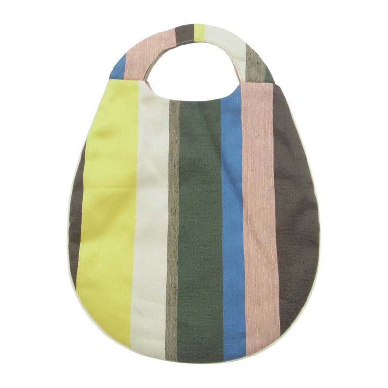 mina perhonen ミナペルホネン EGG BAG multi stripe マルチストライプ エッグバッグ マルチカラー系【中古】