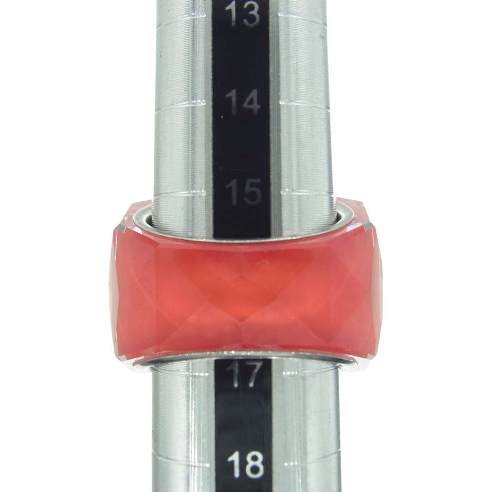 スワロフスキー ニルヴァーナ リング 指輪 シルバー系 レッド系 17号【中古】