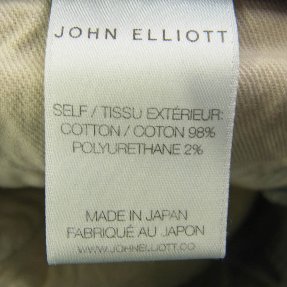 ジョンエリオット ダメージ加工 5ポケット ボタンフライ デニムパンツ ジーンズ インディゴブルー系 31【中古】