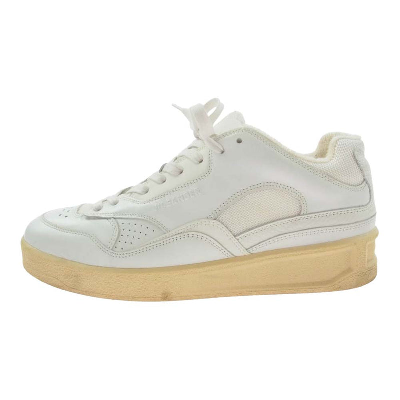 JIL SANDER ジルサンダー BASKET LO SNEAKER バスケット ローカット スニーカー ホワイト系 40【中古】