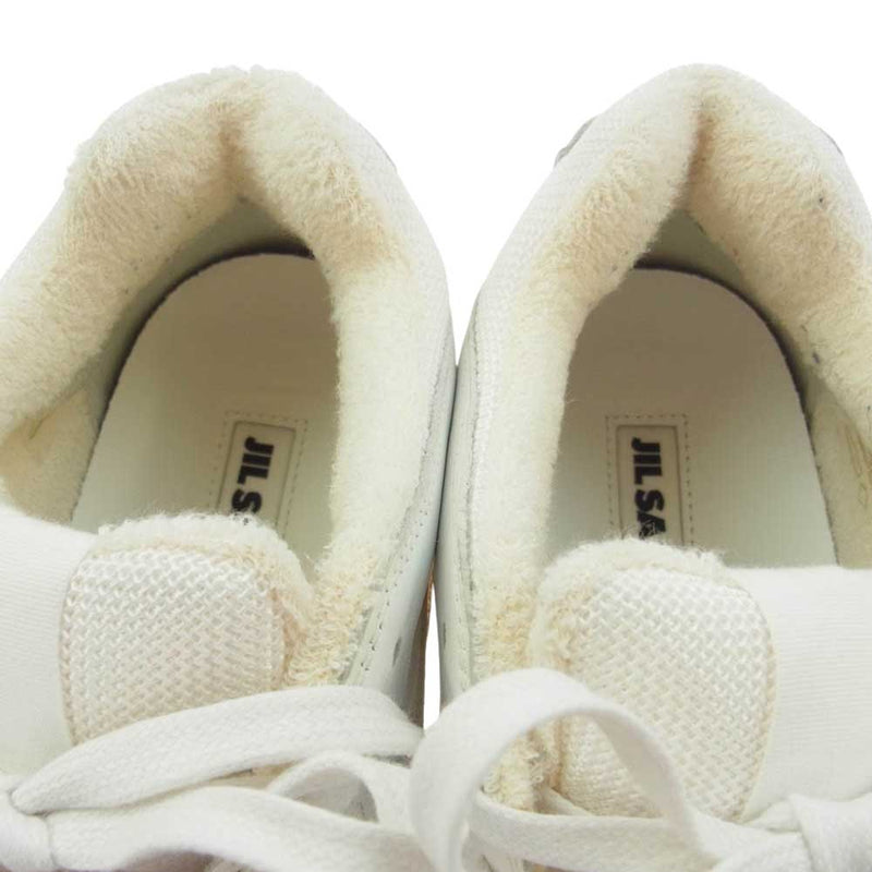 JIL SANDER ジルサンダー BASKET LO SNEAKER バスケット ローカット スニーカー ホワイト系 40【中古】