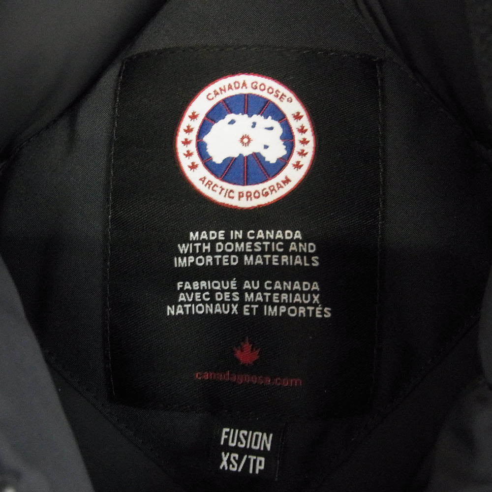 CANADA GOOSE カナダグース 3037LA サザビーリーグタグ 国内正規品 victoria parka ヴィクトリアパーカー ダウンジャケット ネイビー系 XS【中古】