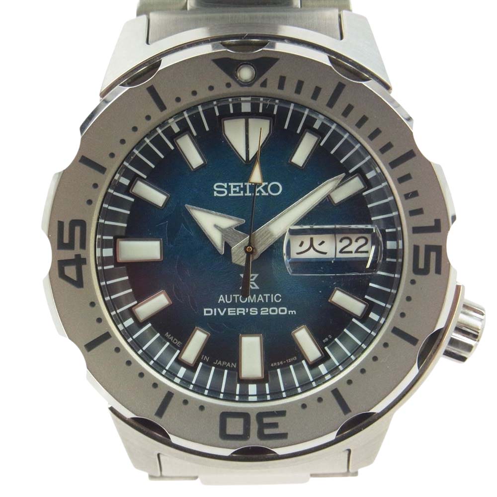 SEIKO セイコー SBDY115 4R36-11D0 Save the Ocean Special Edition PROSPEX プロスペックス ダイバースキューバ ステンレス 自動巻き 200m防水 腕時計 シルバー系【中古】