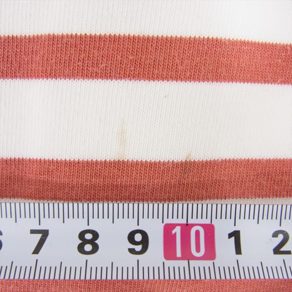 AURALEE オーラリー 21SS A21SB06IE IENA 別注 バスクシャツ ボーダー カットソー 長袖 Tシャツ プルオーバー レッド系 5【中古】