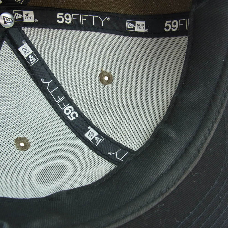 WIND AND SEA ウィンダンシー NEW ERA FIFTY CAP ニューエラ ロゴ刺繍 ベースボール キャップ 帽子 ブラウン系 59.6cm【中古】