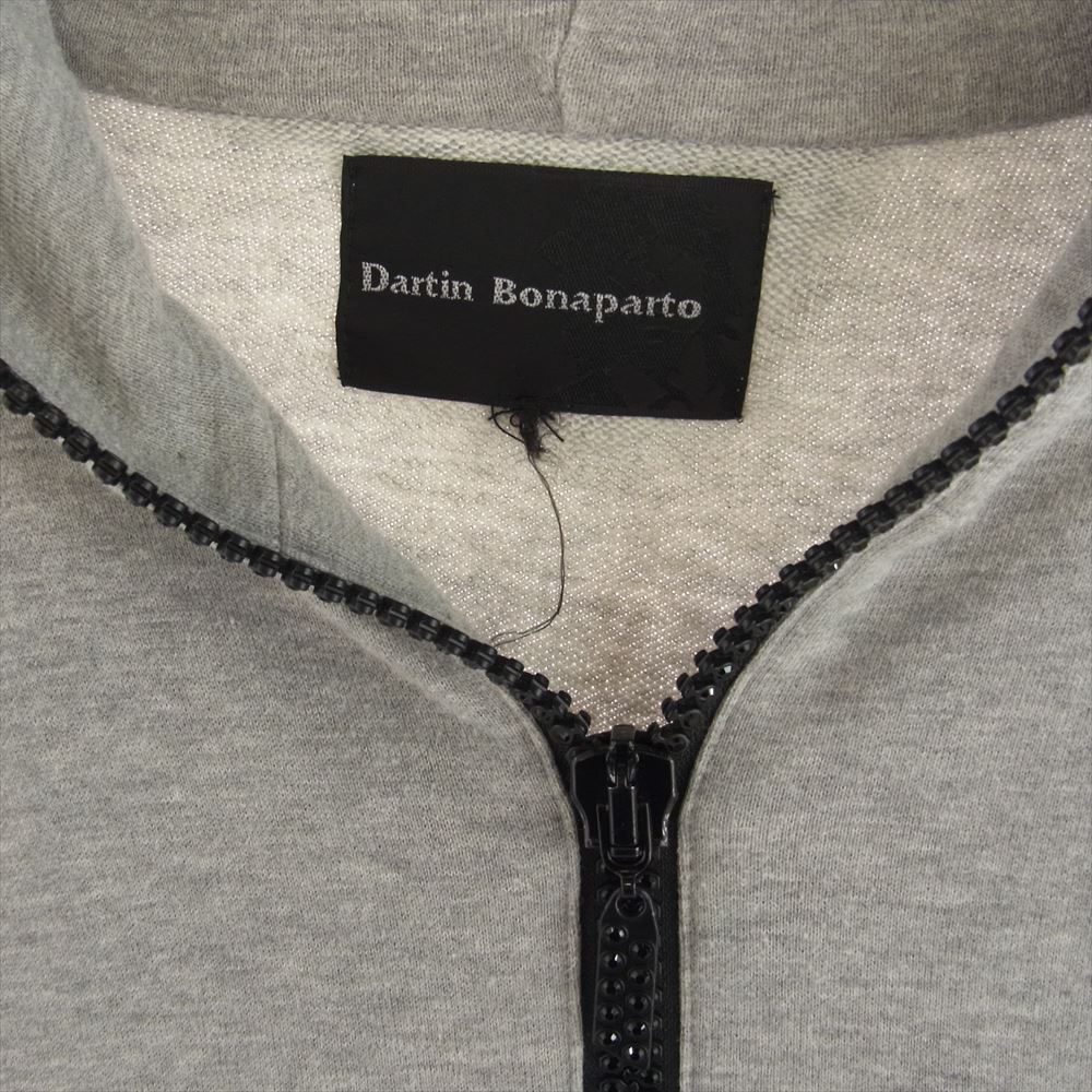 ダルタンボナパルト MICK モチーフ スパンコール フーデッド ラインストーン フルジップ パーカー グレー グレー系 48【中古】
