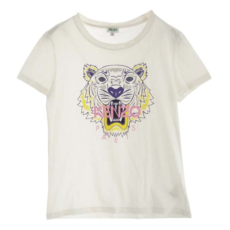 KENZO ケンゾー F852TS7214YA Tiger Classic T-Shirt タイガー クラッシック 半袖 Ｔシャツ ホワイト S ホワイト系 S【中古】