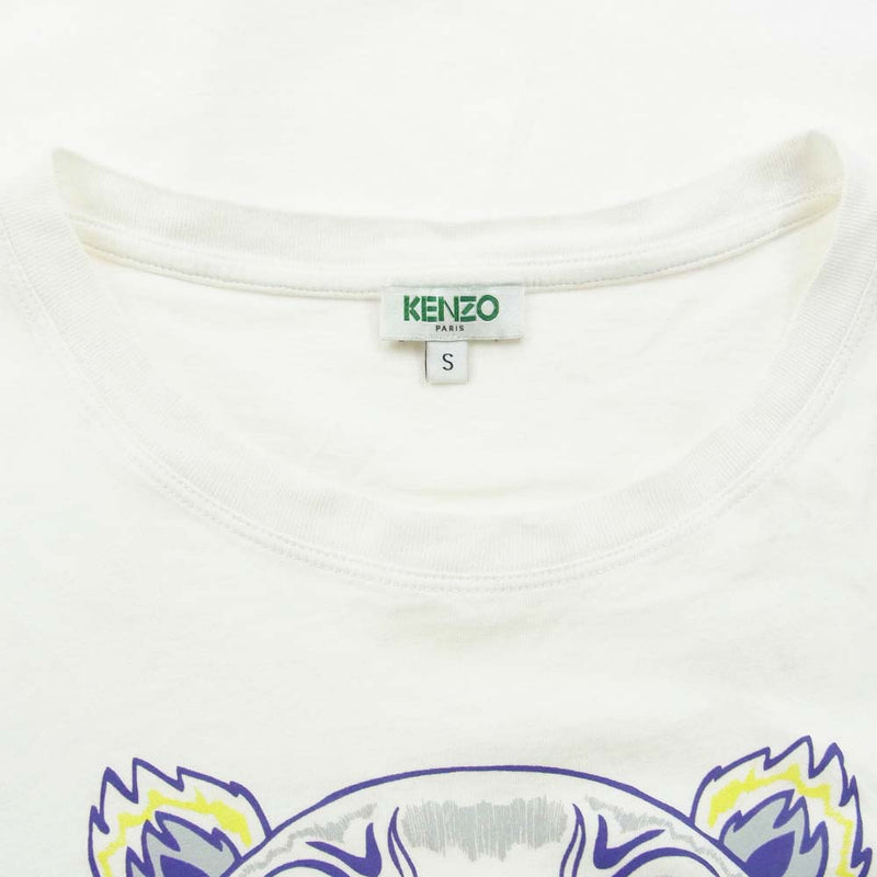 KENZO ケンゾー F852TS7214YA Tiger Classic T-Shirt タイガー クラッシック 半袖 Ｔシャツ ホワイト S ホワイト系 S【中古】