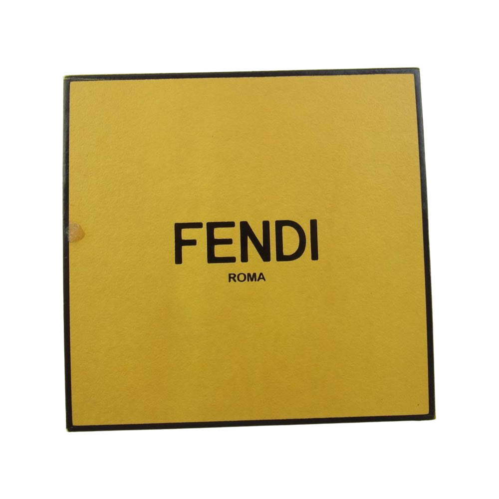 FENDI フェンディ モンスター ストーン ゴールド バングル ブレスレット ゴールド系 M【中古】