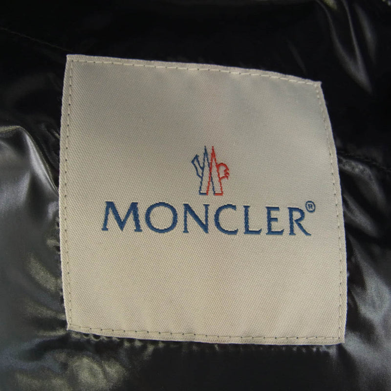 MONCLER モンクレール 41303 60 68950 国内正規品 スプレンダーズ＆カンパニータグ K2 シャイニー ナイロン キルティング フーデッド ダウンジャケット ブラック系  0 【中古】