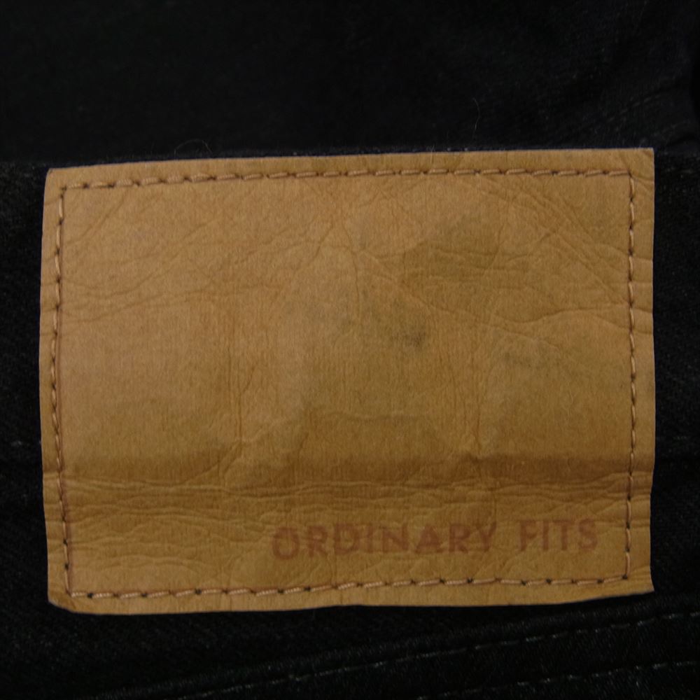 オーディナリーフィッツ セルビッチ ブラック デニム パンツ ストレート ブラック系 32【中古】