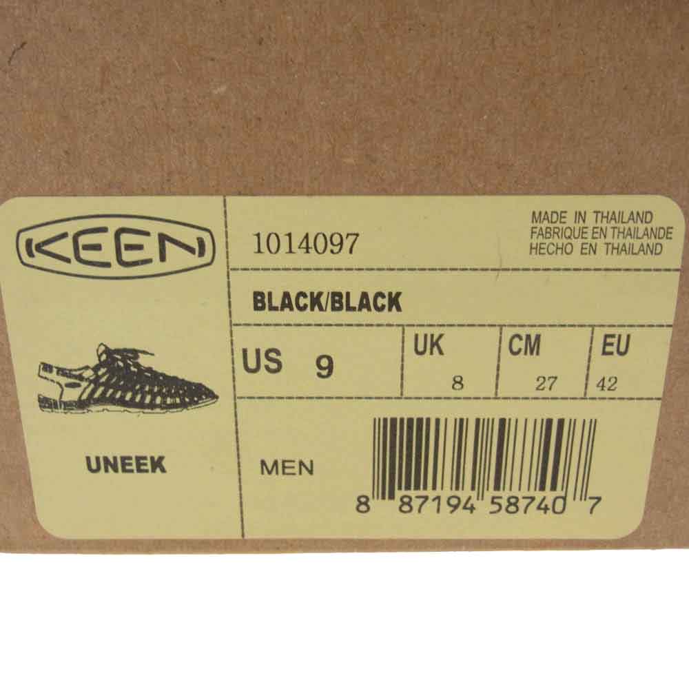 KEEN キーン UNEEK 1014097 UNEEK ユニーク サンダル ブラック系 27cm【中古】
