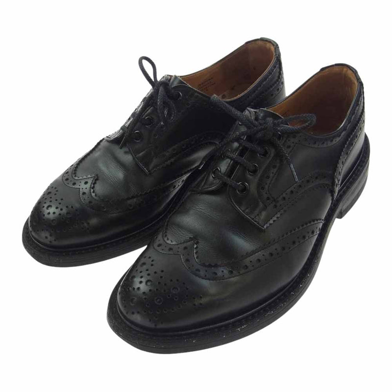 Tricker's トリッカーズ TRIM5633A23 BOURTON バートン ウィングチップ ドレス レザー シューズ ブラック系 UK8【中古】