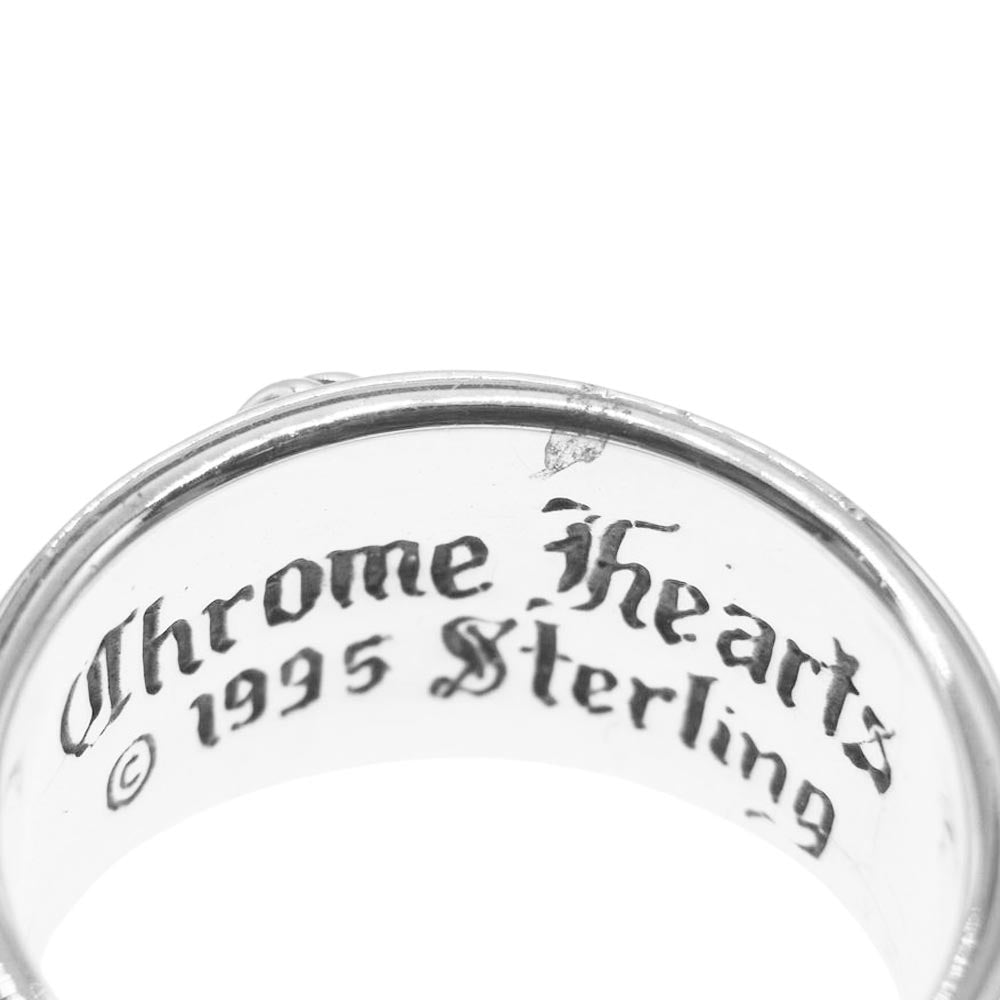 CHROME HEARTS クロムハーツ（原本無） HEART IN BAND ハートインバンド リング シルバー系 19号【中古】