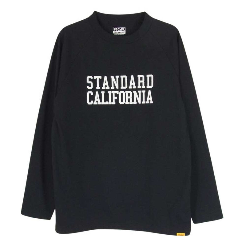 STANDARD CALIFORNIA スタンダードカリフォルニア Tech Dry ロゴ ロングスリーブ 長袖 Tシャツ ブラック系 M【中古】