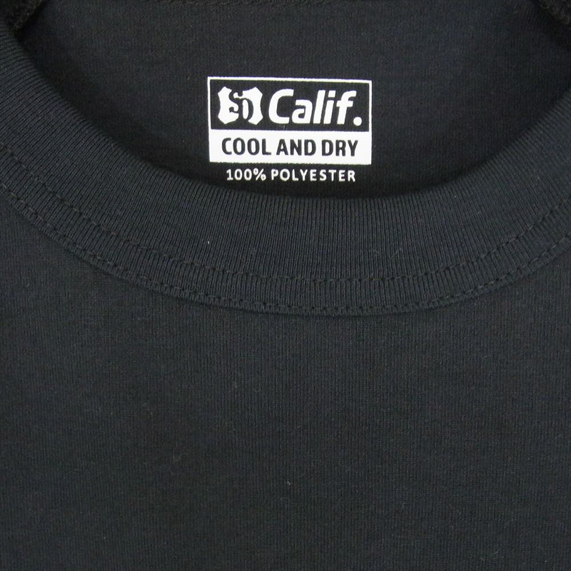 STANDARD CALIFORNIA スタンダードカリフォルニア Tech Dry ロゴ ロングスリーブ 長袖 Tシャツ ブラック系 M【中古】