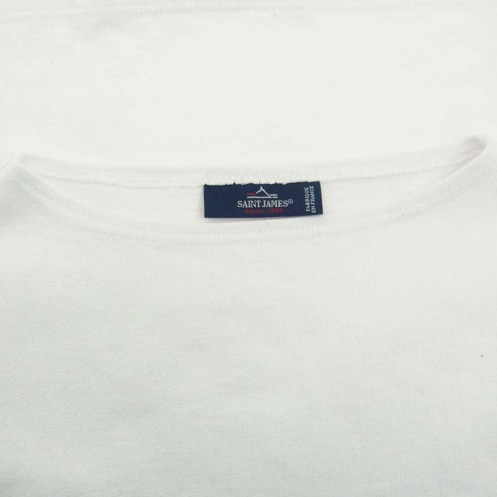 SAINT JAMES セントジェームス コットン 長袖 Tシャツ カットソー ホワイト系 M【中古】