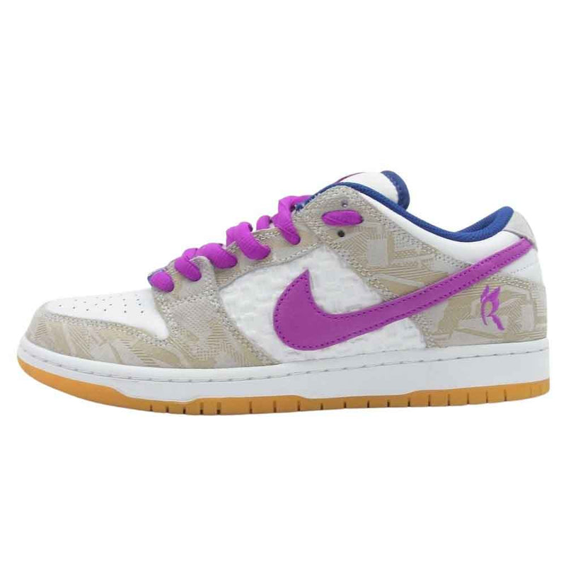 NIKE SB ナイキエスビー FZ5251-001 SB × Rayssa Leal Dunk Low PRM Pure Platinum and Vivid Purple ライッサ・レアウ ダンク ロー ピュアプラチナム アンド ヴィヴィッドパープル ブルー系 パープル系 27.5cm【中古】