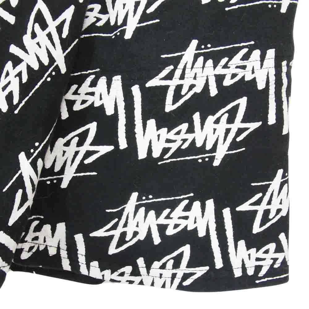 STUSSY ステューシー WOMEN ウーマン ロゴ スウェット スカート ブラック系 S【中古】