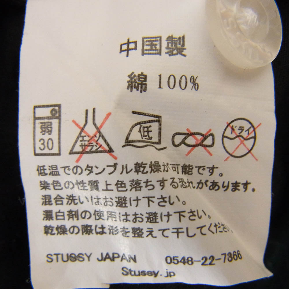 STUSSY ステューシー DOT ドット 水玉 半袖 シャツ ブラック系 M【中古】