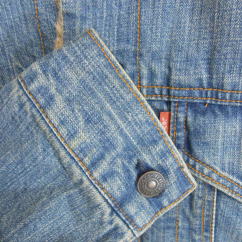 Levi's リーバイス 70500-02 デニム ボア ジャケット インディゴブルー系 XL【中古】