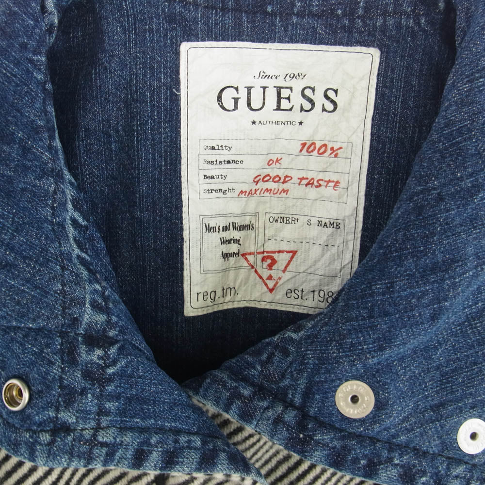 Guess ゲス ウール コート マルチカラー系 S【中古】