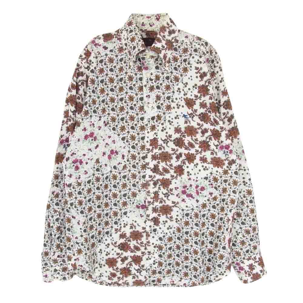 ETRO エトロ イタリア製 コットン 花柄 総柄 ボタニカル ボタンダウン 長袖 シャツ マルチカラー系 サイズ表記無【中古】