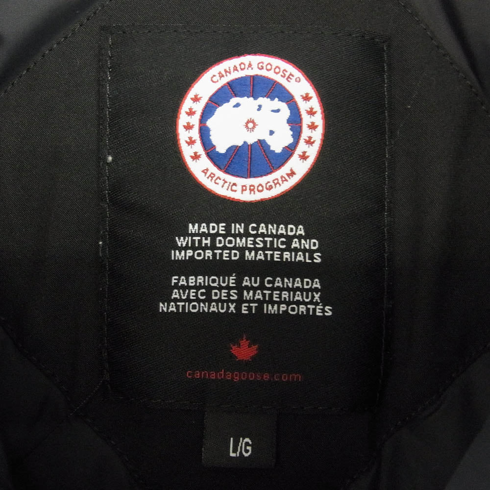 CANADA GOOSE カナダグース 3438JM JASPER PARKA ジャスパー パーカー ファーフード付き ダウンジャケット ブラック系 L【中古】