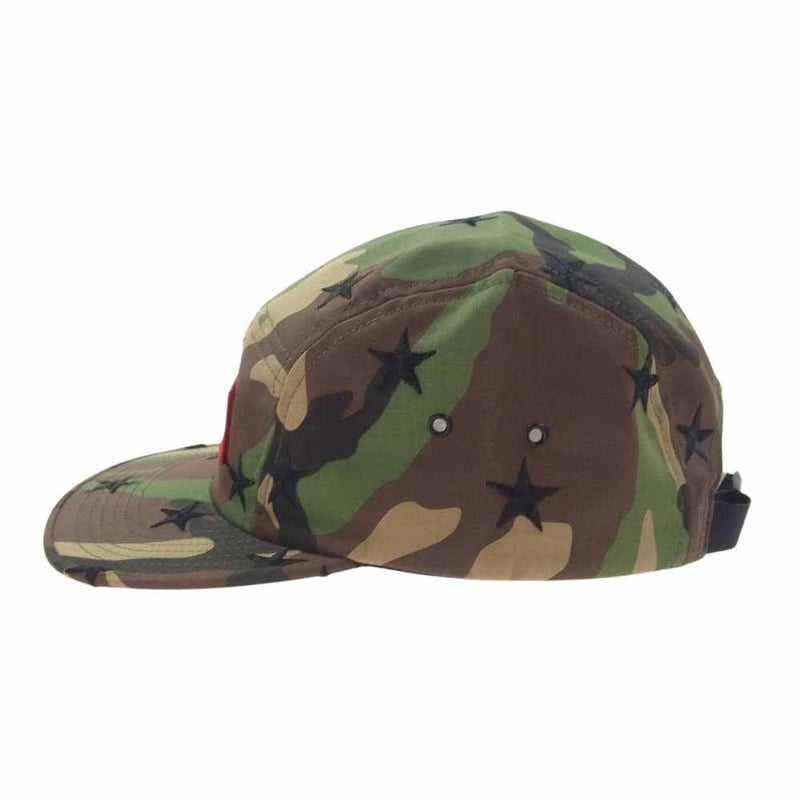 Supreme シュプリーム 13AW Stars Camp Cap ボックスロゴ スター キャンプキャップ ウッドランドカモ 星柄【中古】