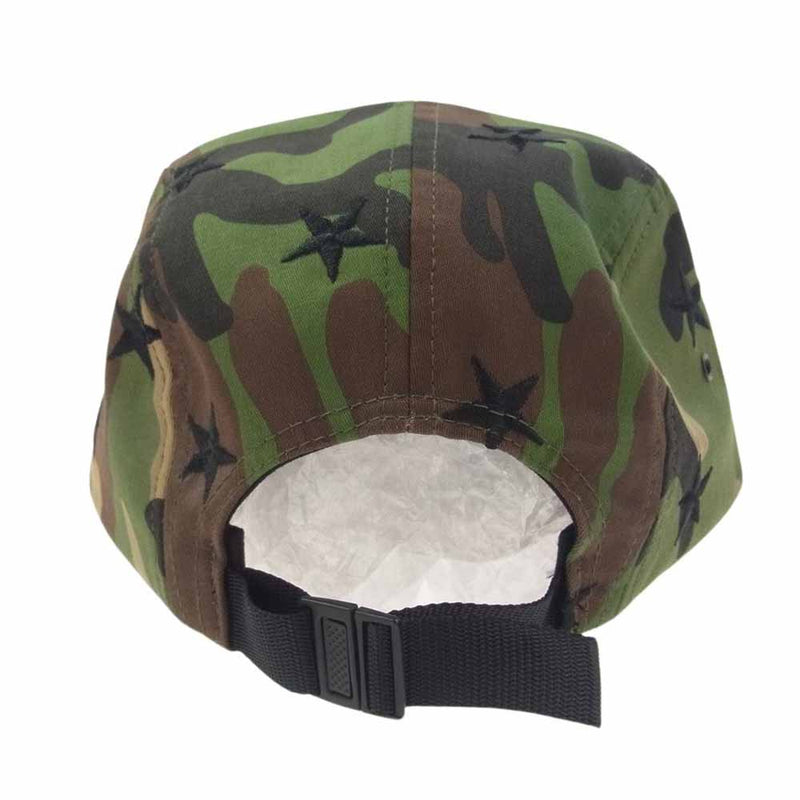 Supreme シュプリーム 13AW Stars Camp Cap ボックスロゴ スター キャンプキャップ ウッドランドカモ 星柄【中古】