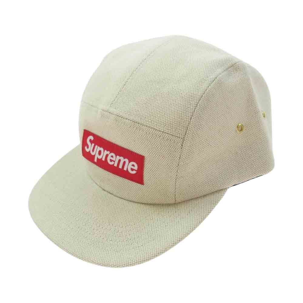 Supreme シュプリーム 13SS Canvas Camp Cap ボックスロゴ キャンバス キャンプキャップ ナチュラル【極上美品】【中古】