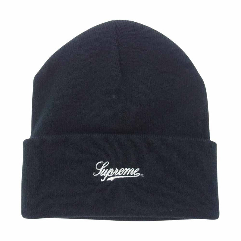 Supreme シュプリーム 10AW Patriot beanie ビーニー ニットキャップ 星条旗ワッペン ブラック系【極上美品】【中古】