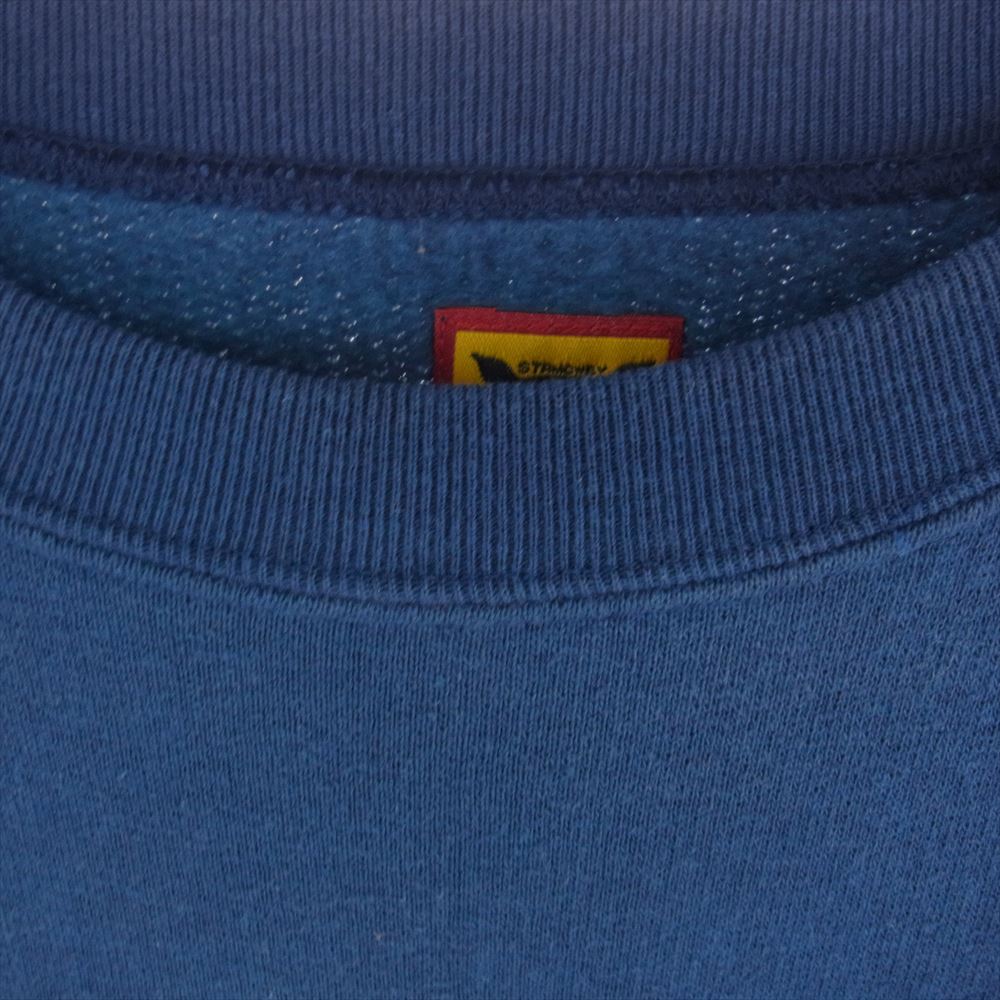 HUMAN MADE ヒューマンメイド RAGLAN CREWNECK SWEATSHIRT ラグラン ハート ロゴ プリント クルーネック 長袖 スウェット ネイビー系 L【中古】