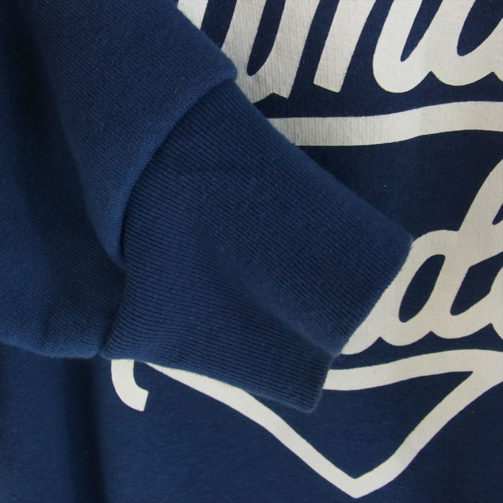 HUMAN MADE ヒューマンメイド RAGLAN CREWNECK SWEATSHIRT ラグラン ハート ロゴ プリント クルーネック 長袖 スウェット ネイビー系 L【中古】