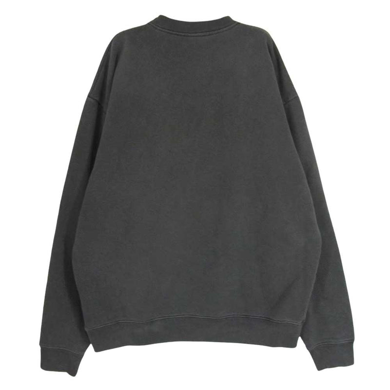 Girls Don't Cry ガールズドントクライ 19AW TONAL CREWNECK SWEATSHIRT 刺?ロゴ クルーネック 長袖 スウェット トレーナー グレー系 L【中古】