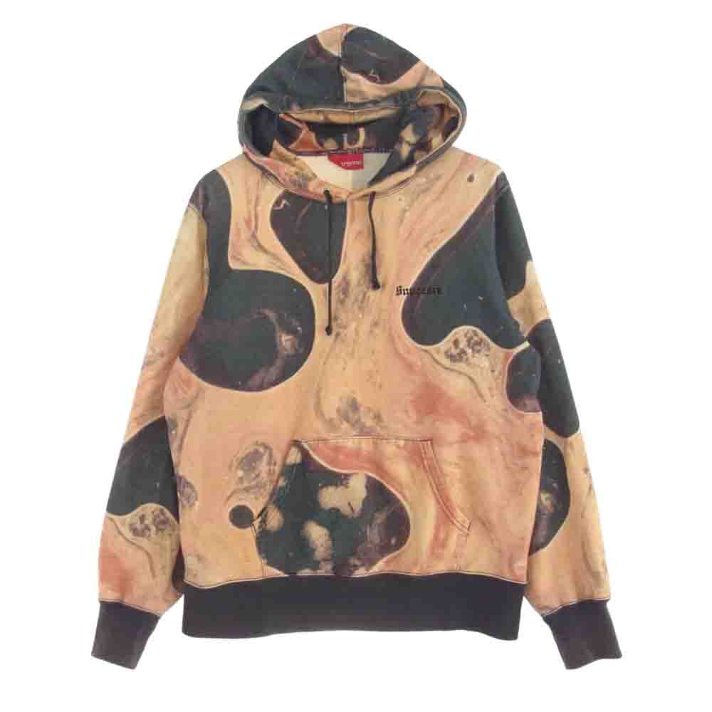 Supreme シュプリーム 17AW × Andres Serrano Blood and Semen Hooded Sweatshirt アンドレス・セラーノ マーブル スウェット プルオーバー パーカー S【中古】