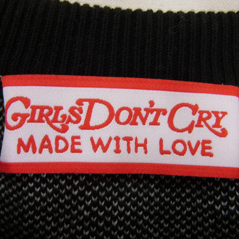 Girls Don't Cry ガールズドントクライ 24SS Angel Knit エンジェル ニット プリント セーター ブラック系 M【中古】