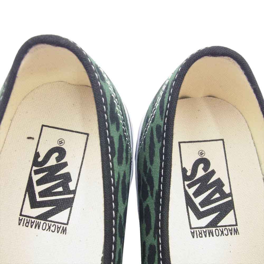 WACKO MARIA ワコマリア 23AW × VANS AUTHENTIC GREEN オーセンティック グリーン系 ブラック系 27cm【極上美品】【中古】