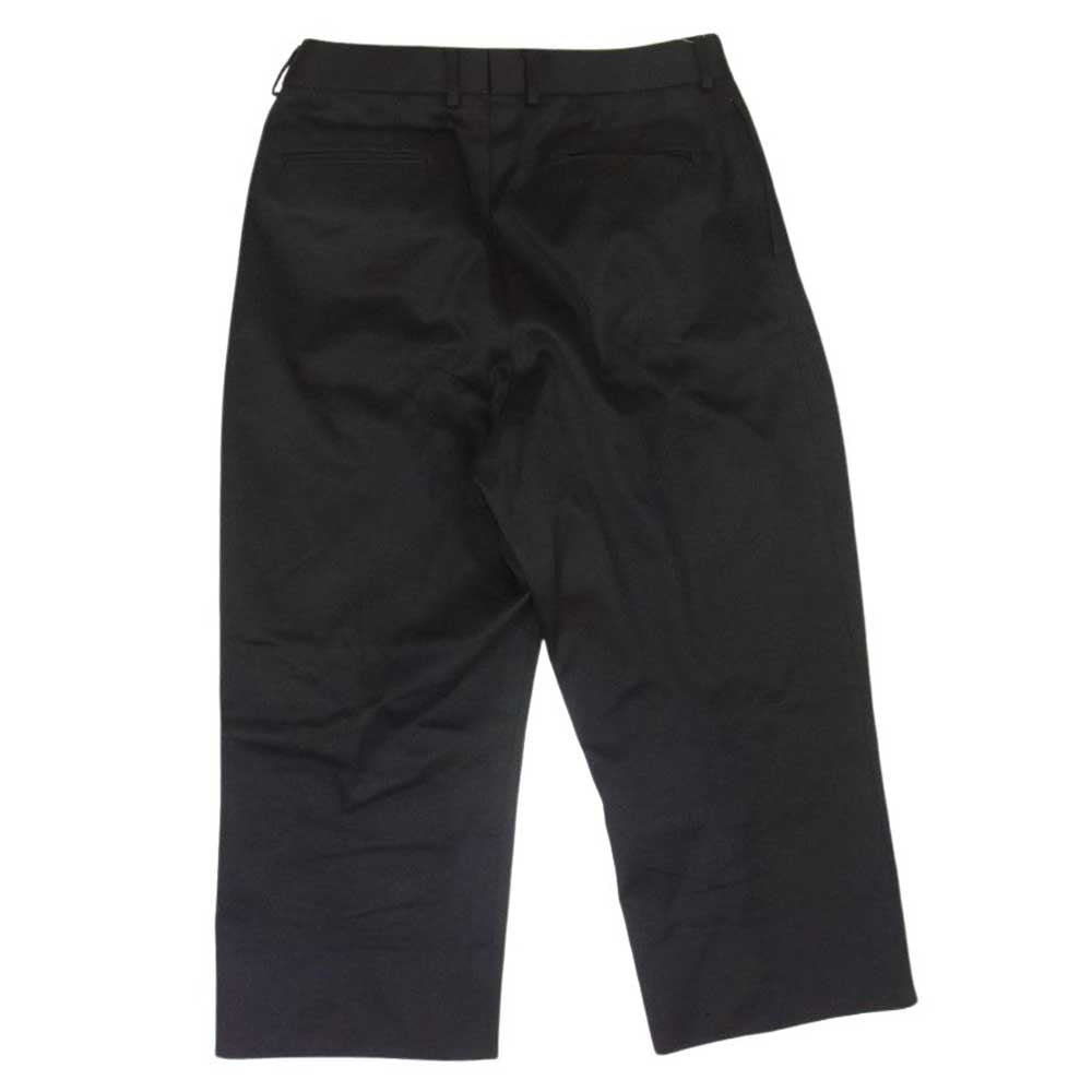 ニート 日本製 タック ワイド コットン パンツ ブラック系 48【中古】