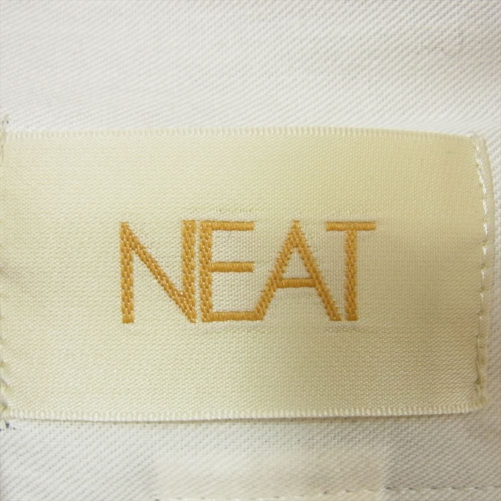 ニート 日本製 タック ワイド コットン パンツ ブラック系 48【中古】