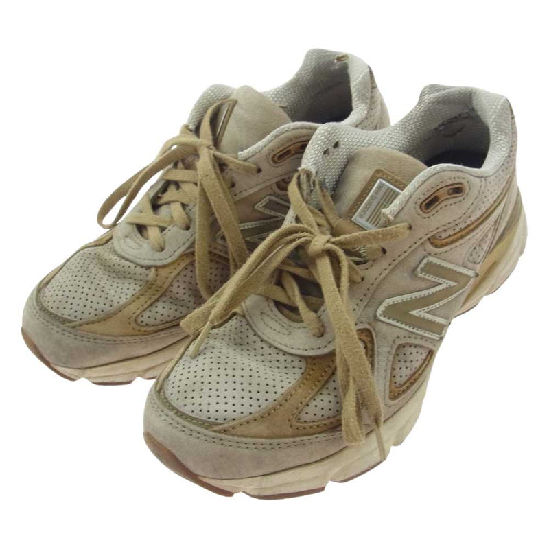 NEW BALANCE ニューバランス M990HL4 990V4 Hemp Linseed スニーカー ライトブラウン系 25cm【中古】