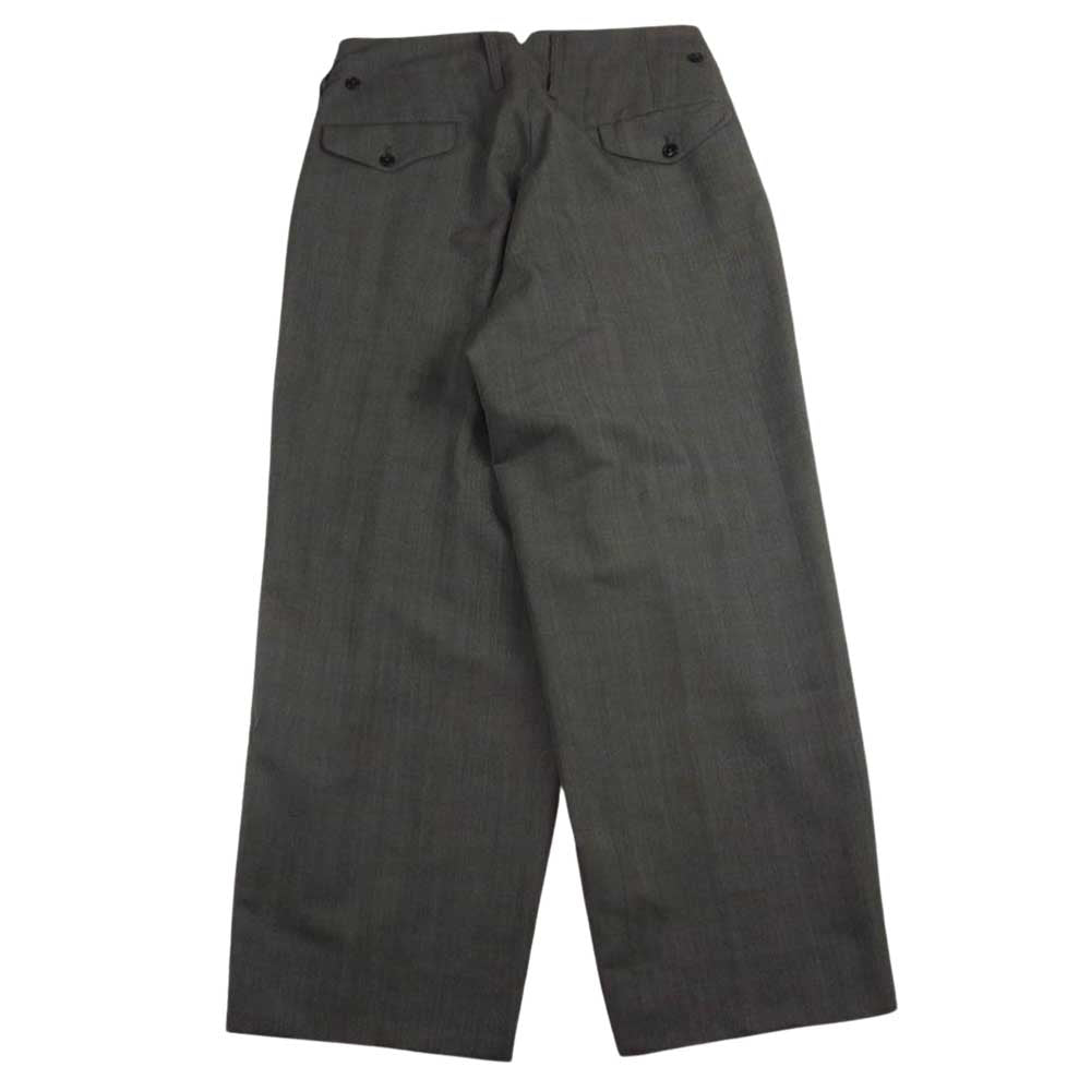 マーティーアンドサンズ 23AW MT3303-0214B 俺のGUN-PAN MILITARY SLACKS ミリタリー スラックス パンツ ブラウン系 1【美品】【中古】